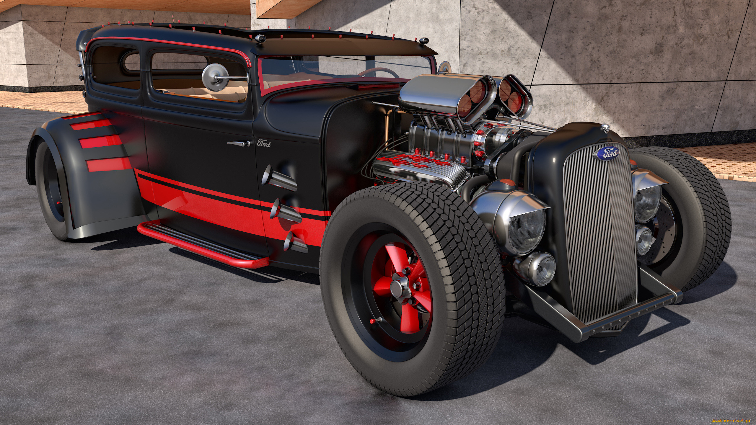 , 3, 3d, ford